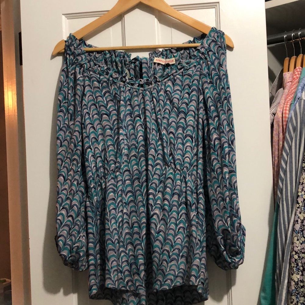 Rebecca Taylor open sleeve blouse size 2
